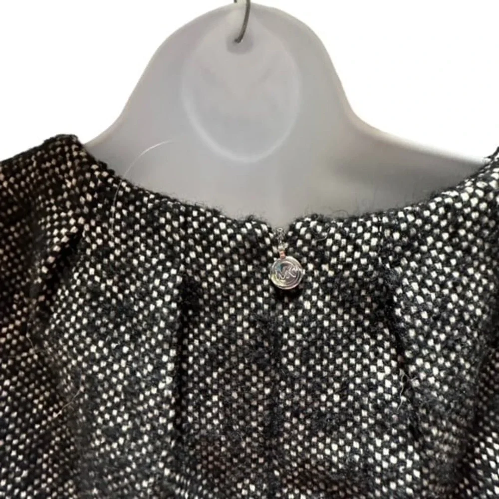 Michael Kors Sleeveless Wool Tweed Size‎ 6 Dress Black